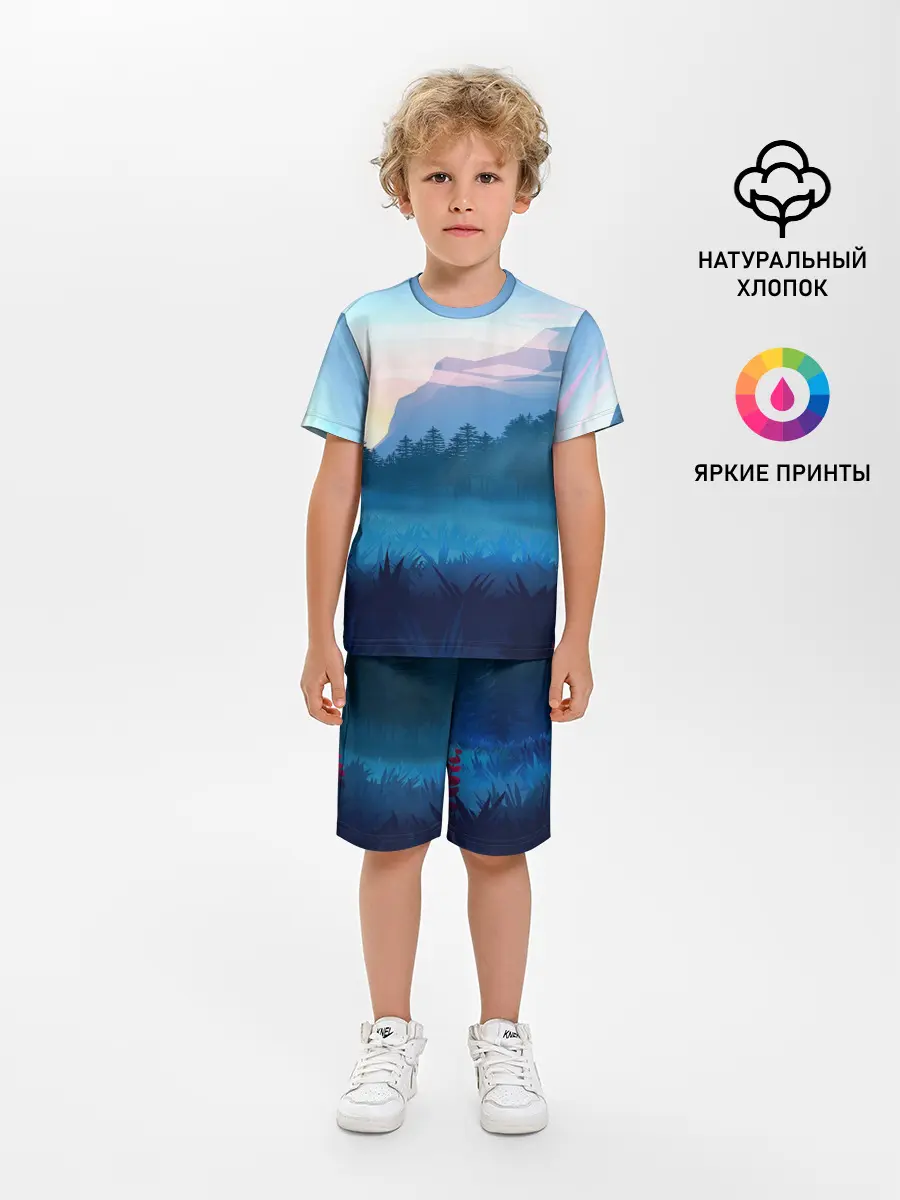 Детская пижама с шортами / Рассвет