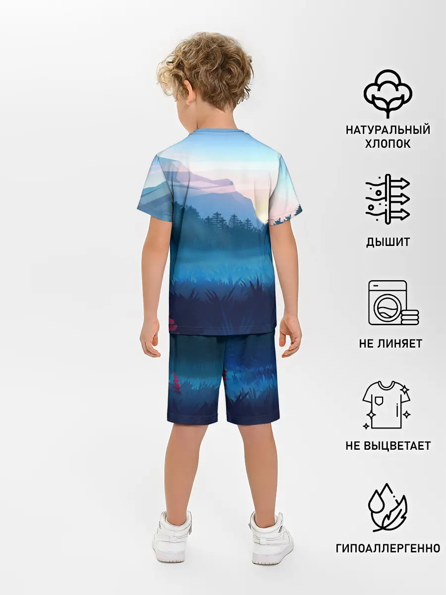 Детская пижама с шортами / Рассвет