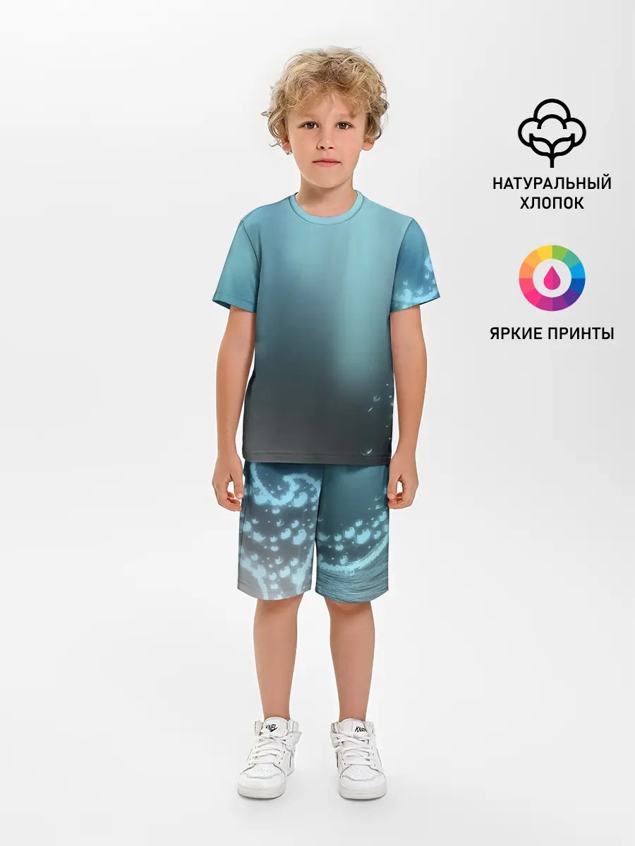 Детская пижама с шортами / Водяные свечения