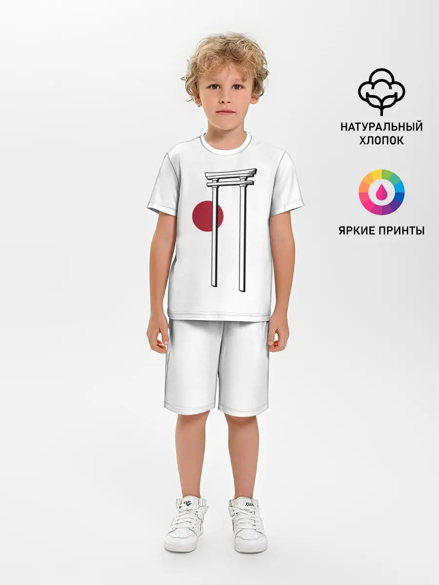 Детская пижама с шортами / Япония Тории | Torii in Japan