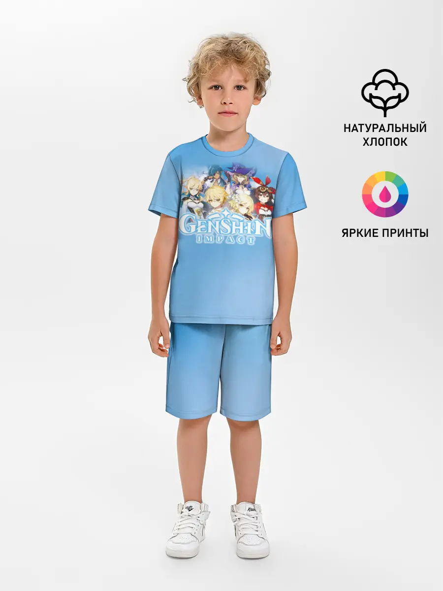 Детская пижама с шортами / Genshin Impact