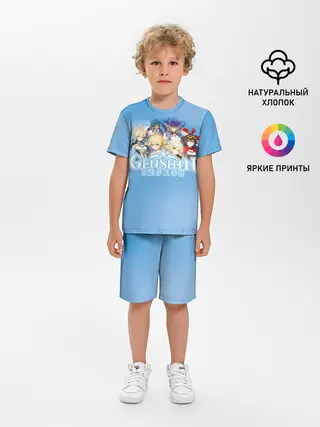 Детская пижама с шортами / Genshin Impact