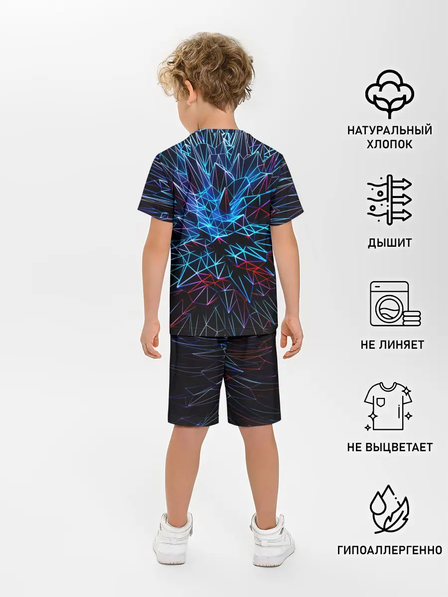 Детская пижама с шортами / NEON GEOMETRY