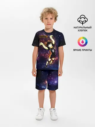 Детская пижама с шортами / Космический Тобио Кагеяма Haikyuu!!