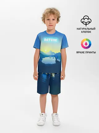 Детская пижама с шортами / NATURE
