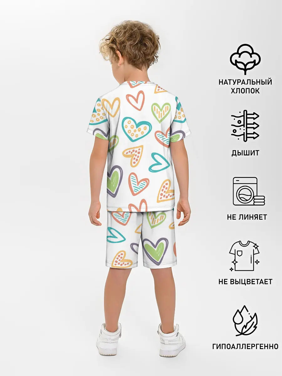 Детская пижама с шортами / Сладкая парочка