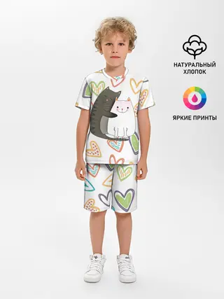 Детская пижама с шортами / Сладкая парочка
