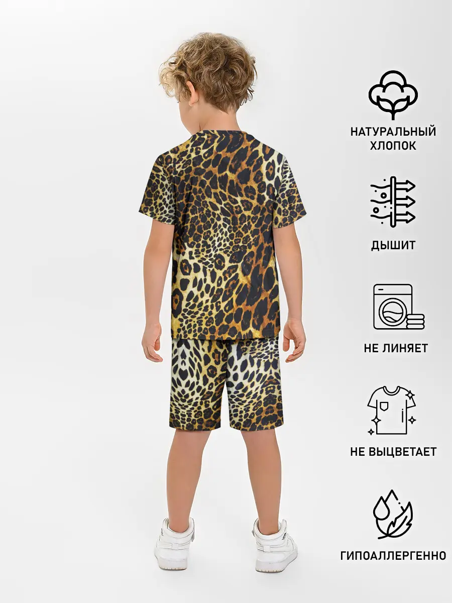 Детская пижама с шортами / Шкура леопарда