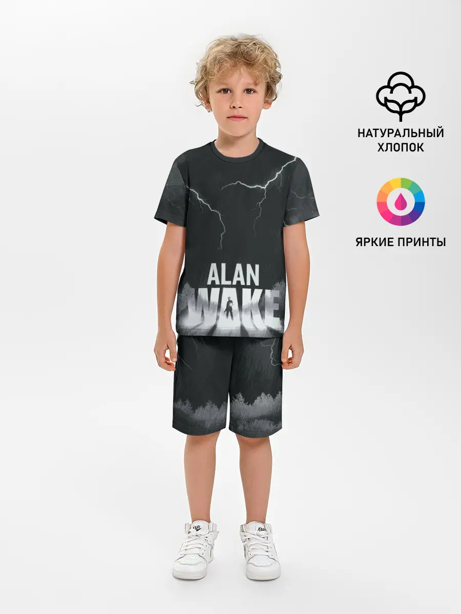 Детская пижама с шортами / Alan Wake | Dark Place
