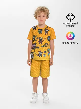 Детская пижама с шортами / Among Us
