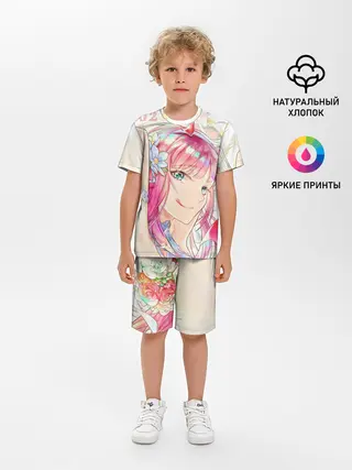 Детская пижама с шортами / ноль два милая
