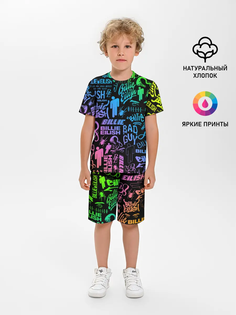 Детская пижама с шортами / BILLIE EILISH | БИЛЛИ АЙЛИШ
