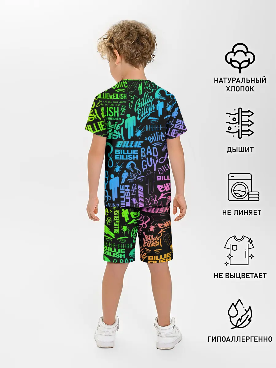 Детская пижама с шортами / BILLIE EILISH | БИЛЛИ АЙЛИШ