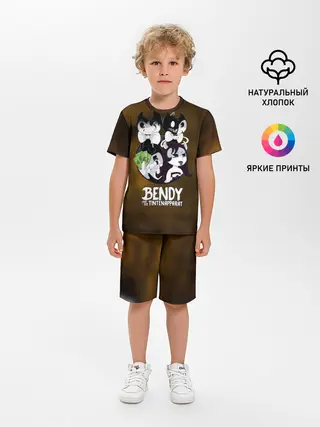 Детская пижама с шортами / Bendy and the ink machine