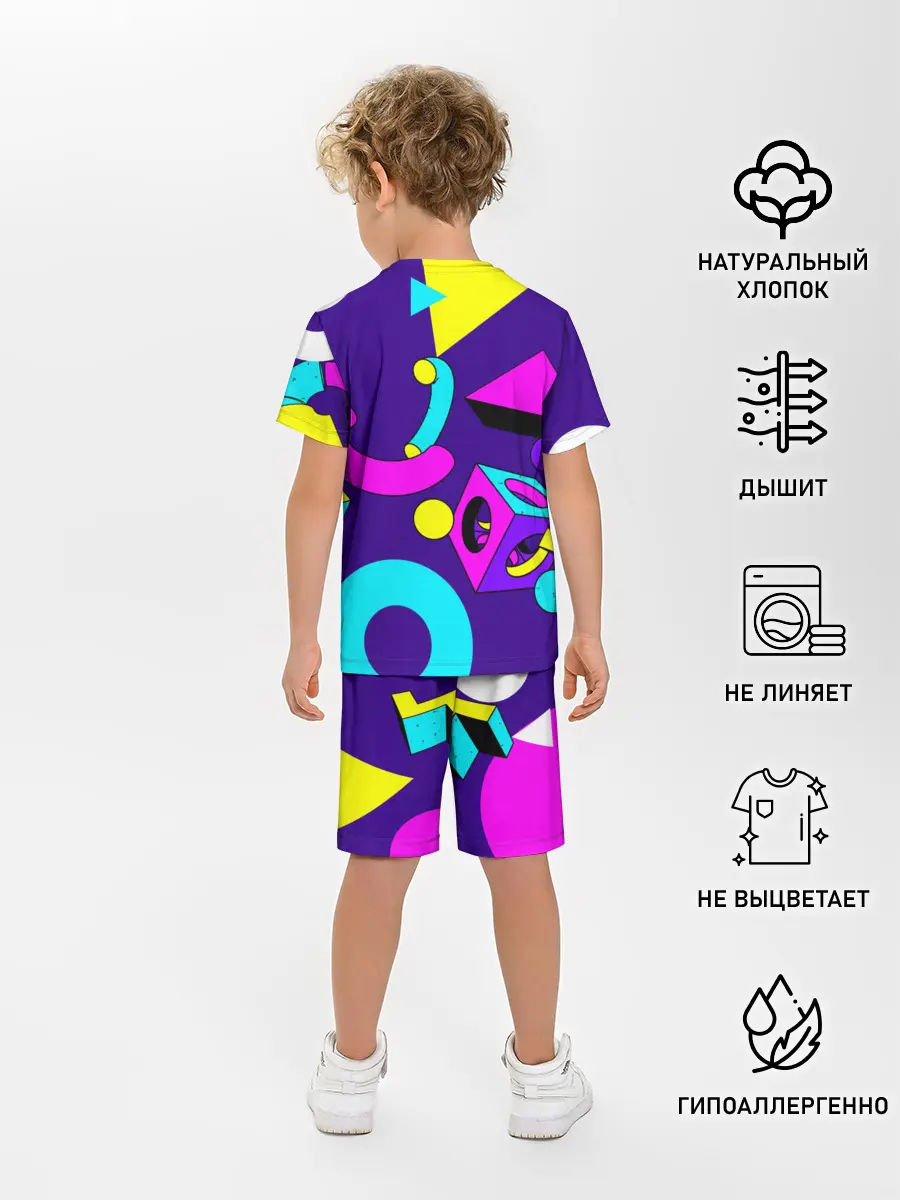 Детская пижама с шортами / Геометрические фигуры