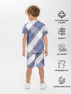 Детская пижама с шортами / Шотландка | Scottish | Tartan