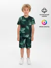 Детская пижама с шортами / Текстура Листья