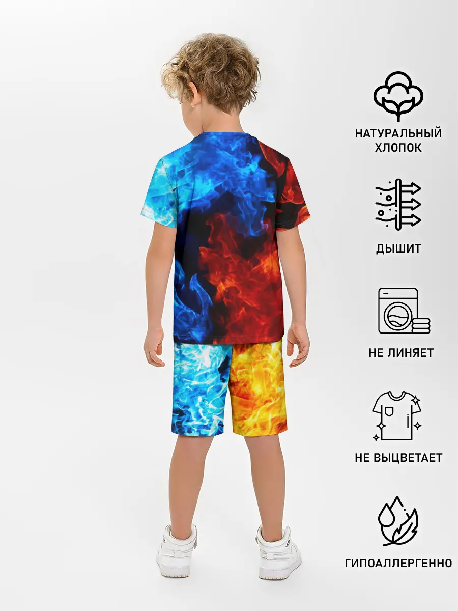 Детская пижама с шортами / Битва огней