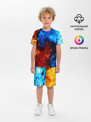 Детская пижама с шортами / Битва огней