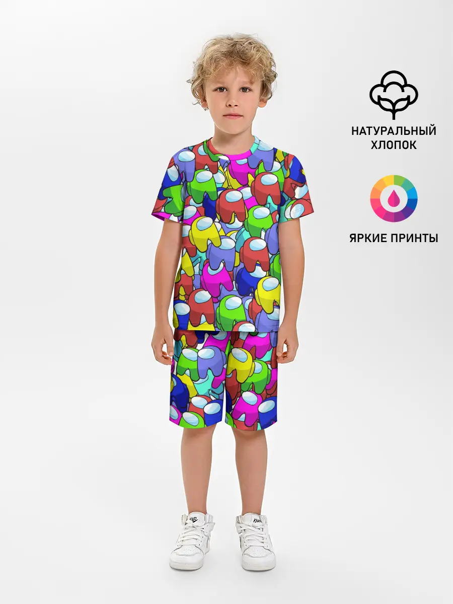 Детская пижама с шортами / AMONG US