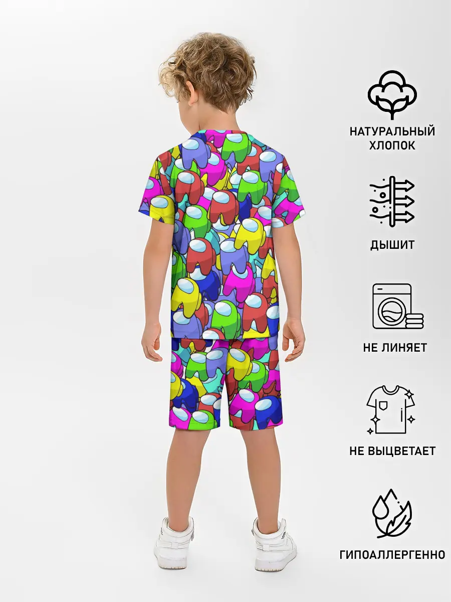 Детская пижама с шортами / AMONG US
