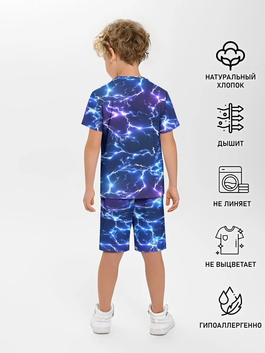 Детская пижама с шортами / Грозовой Котик