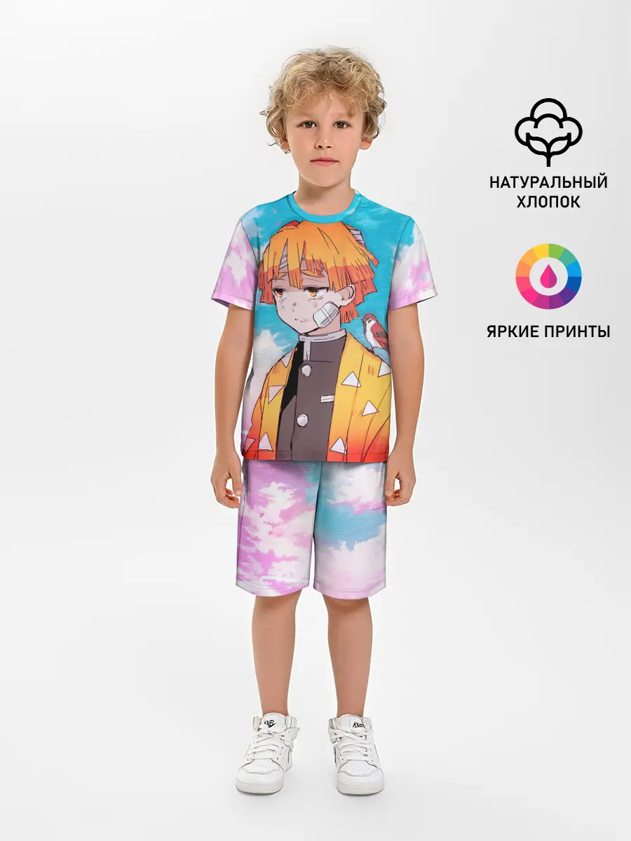 Детская пижама с шортами / КЛИНОК РАССЕКАЮЩИЙ ДЕМОНОВ, ЗЕНИТЦУ