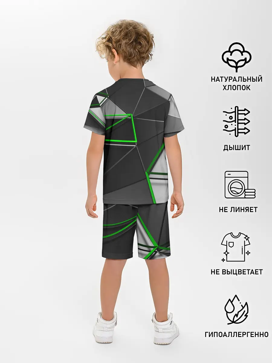 Детская пижама с шортами / 3D полигон