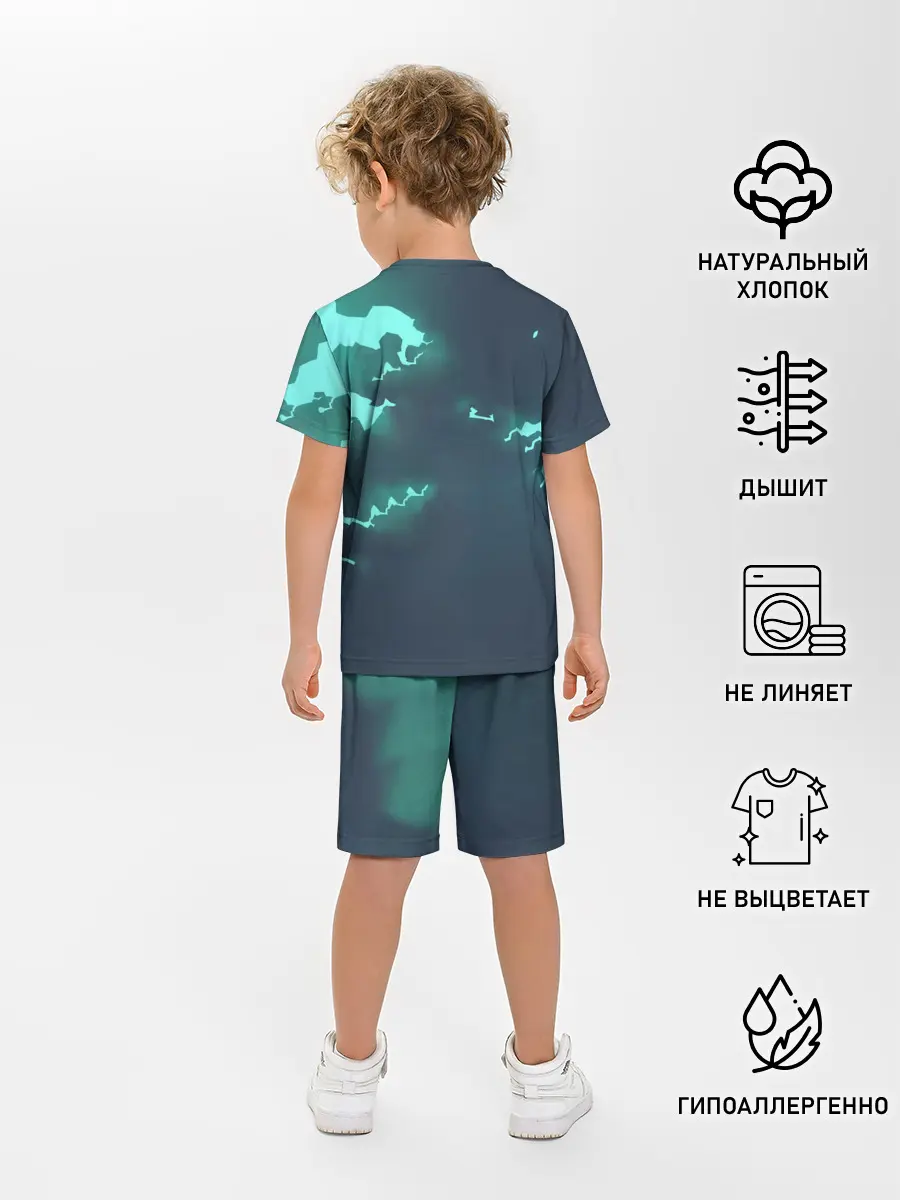 Детская пижама с шортами / Эш с Пикачу