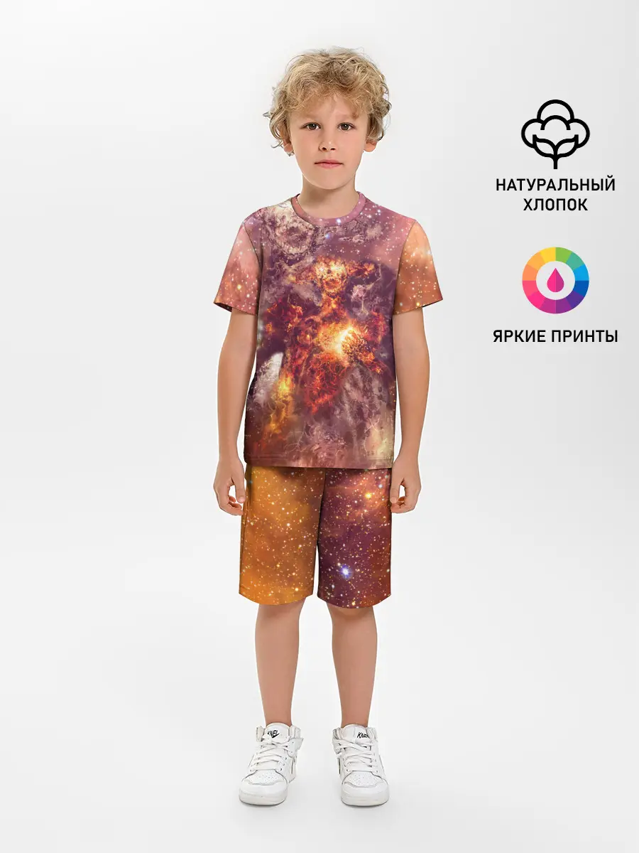 Детская пижама с шортами / ДЬЯВОЛ | GALAXY DIABLO