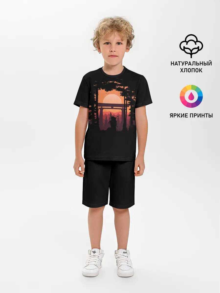 Детская пижама с шортами / Ниндзя в одиночестве