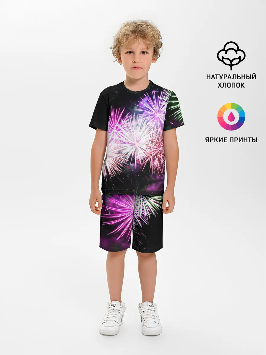 Детская пижама с шортами / Салют