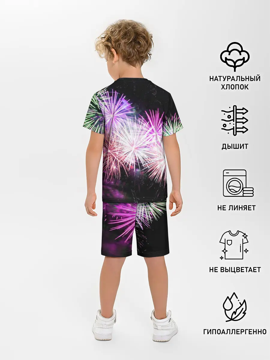 Детская пижама с шортами / Салют