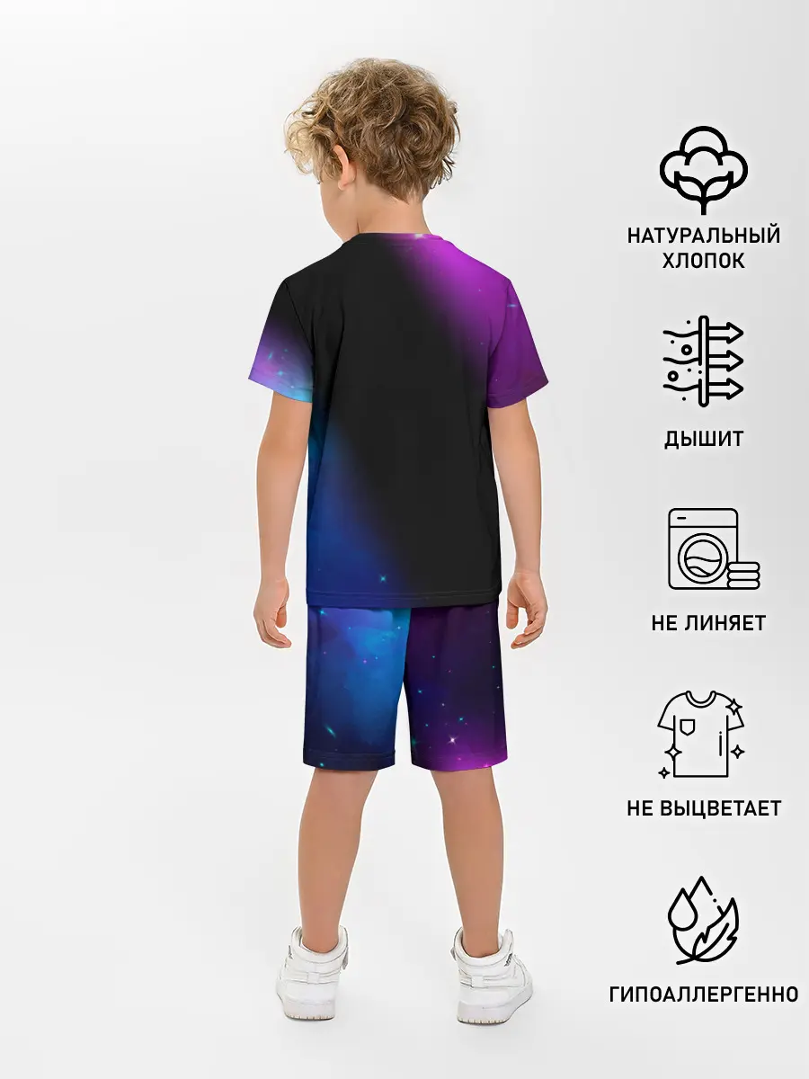 Детская пижама с шортами / AMONG US - КОСМОС