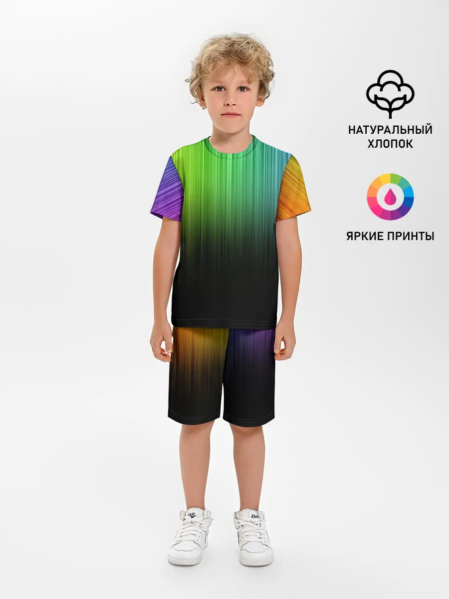 Детская пижама с шортами / Неоновый Свет