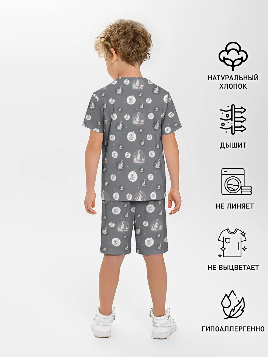 Детская пижама с шортами / Слоник