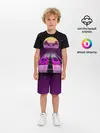 Детская пижама с шортами / Vaporwave