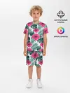 Детская пижама с шортами / Гавайский гибискус