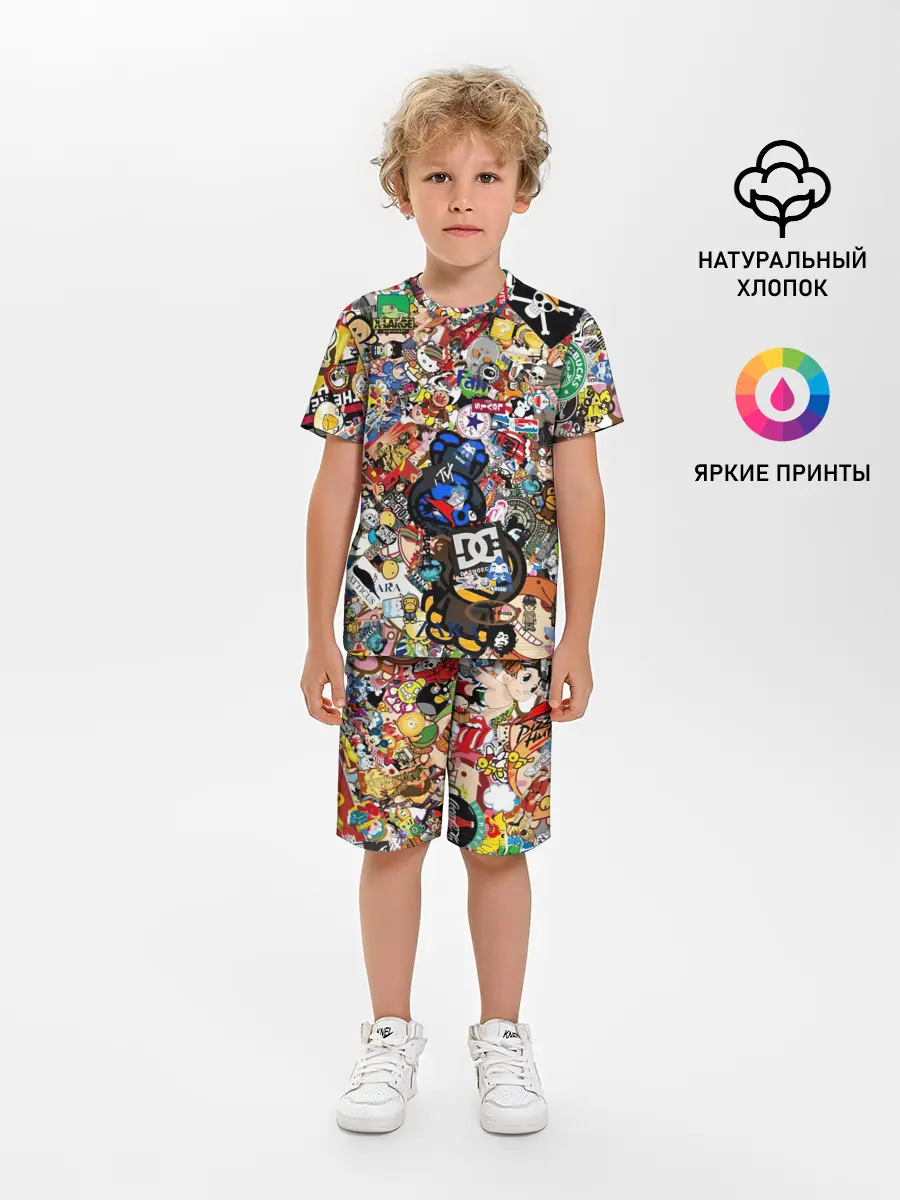 Детская пижама с шортами / Стикеры