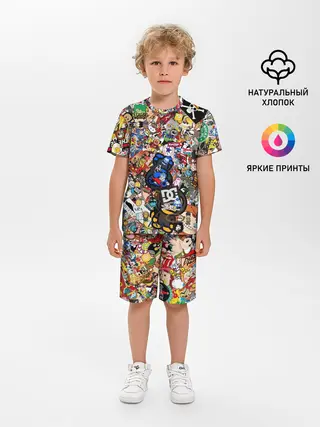 Детская пижама с шортами / Стикеры