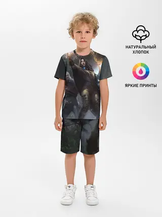 Детская пижама с шортами / Йеннифер и Геральт