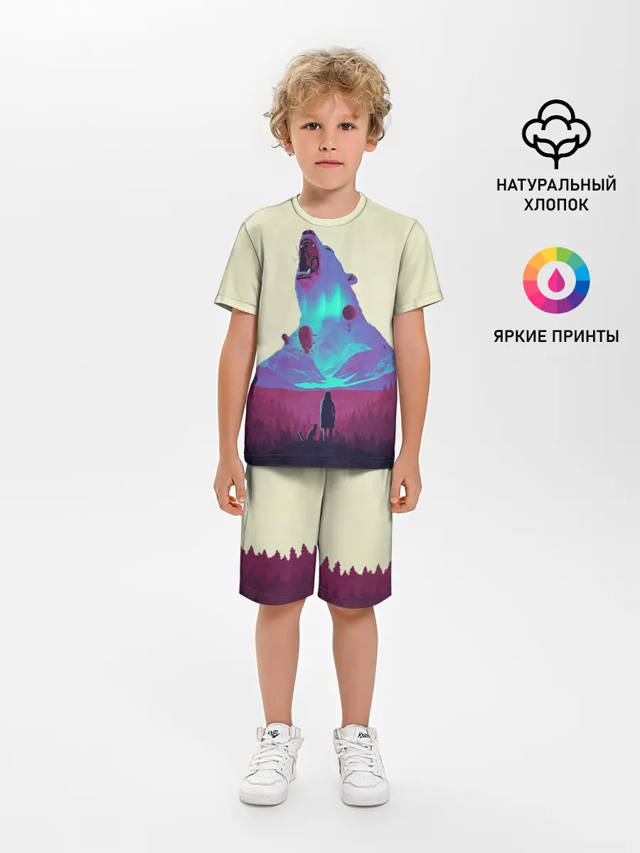 Детская пижама с шортами / Armored bear