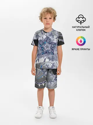 Детская пижама с шортами / Абстракция 499