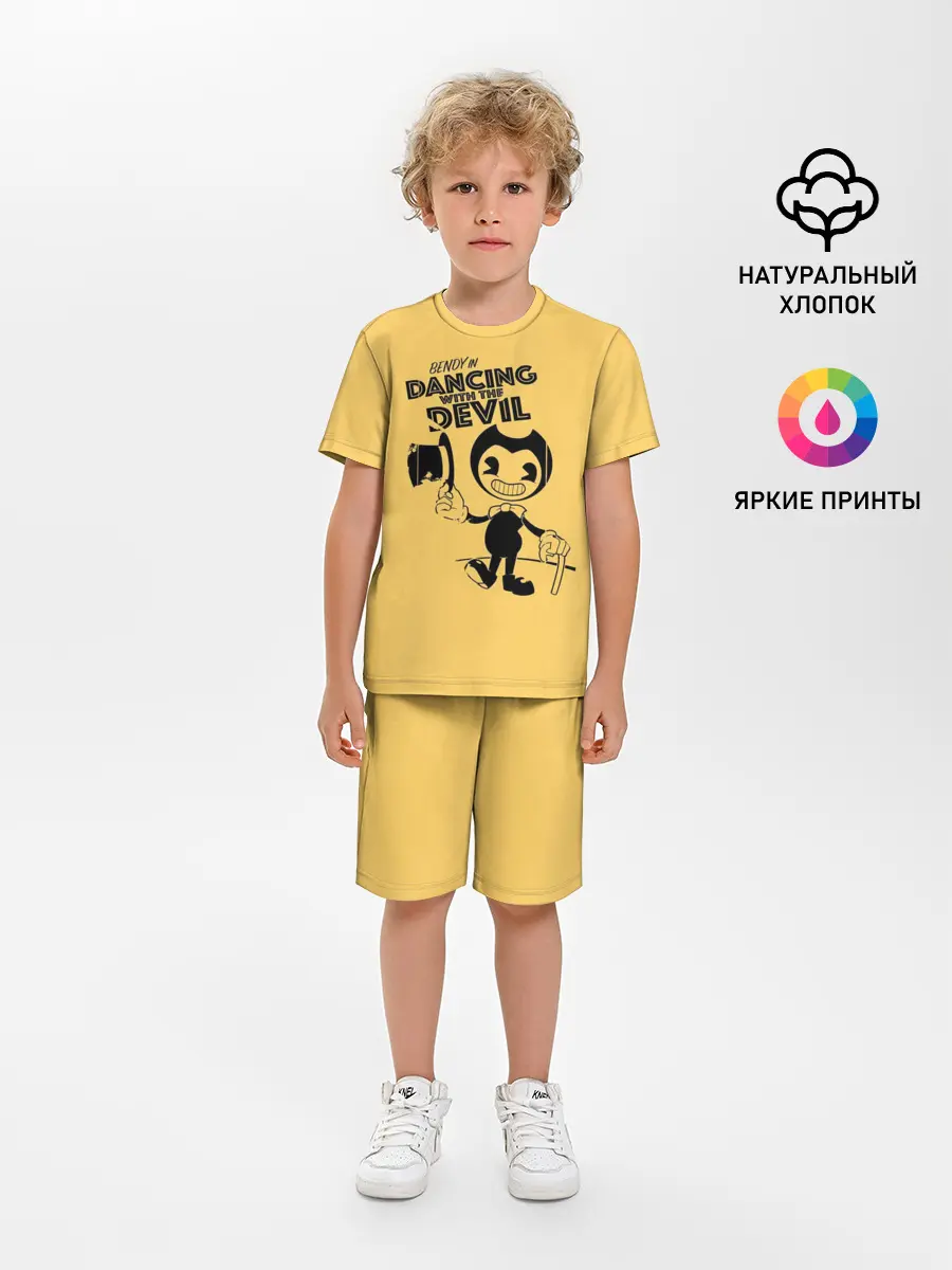 Детская пижама с шортами / Bendy And The Ink Machine