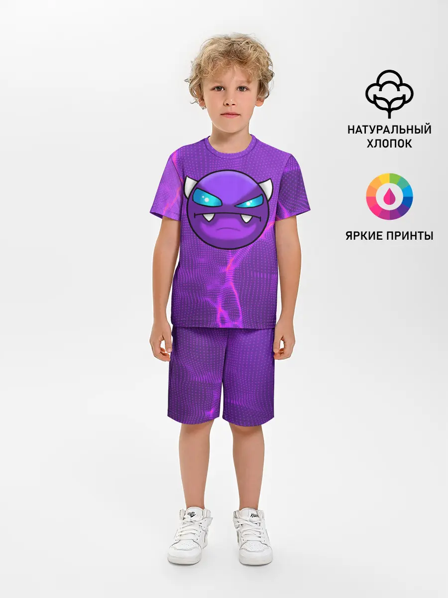 Детская пижама с шортами / Geometry Dash | Геометри Даш