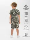 Детская пижама с шортами / Камуфляж из матрёшек