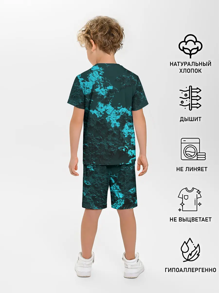 Детская пижама с шортами / Марк в стиле Minecraft