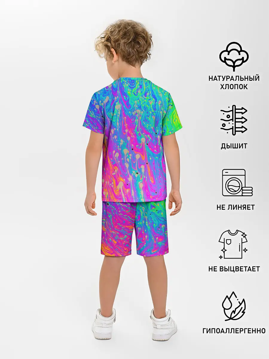 Детская пижама с шортами / НЕОНОВАЯ ПАЛИТРА