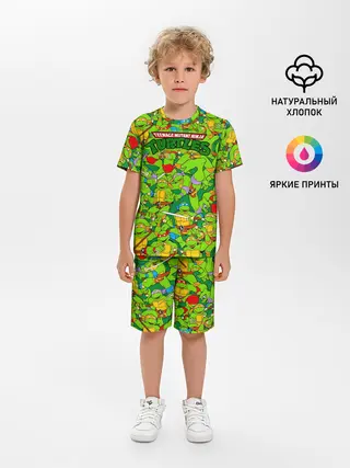 Детская пижама с шортами / Черепашки - ниндзя