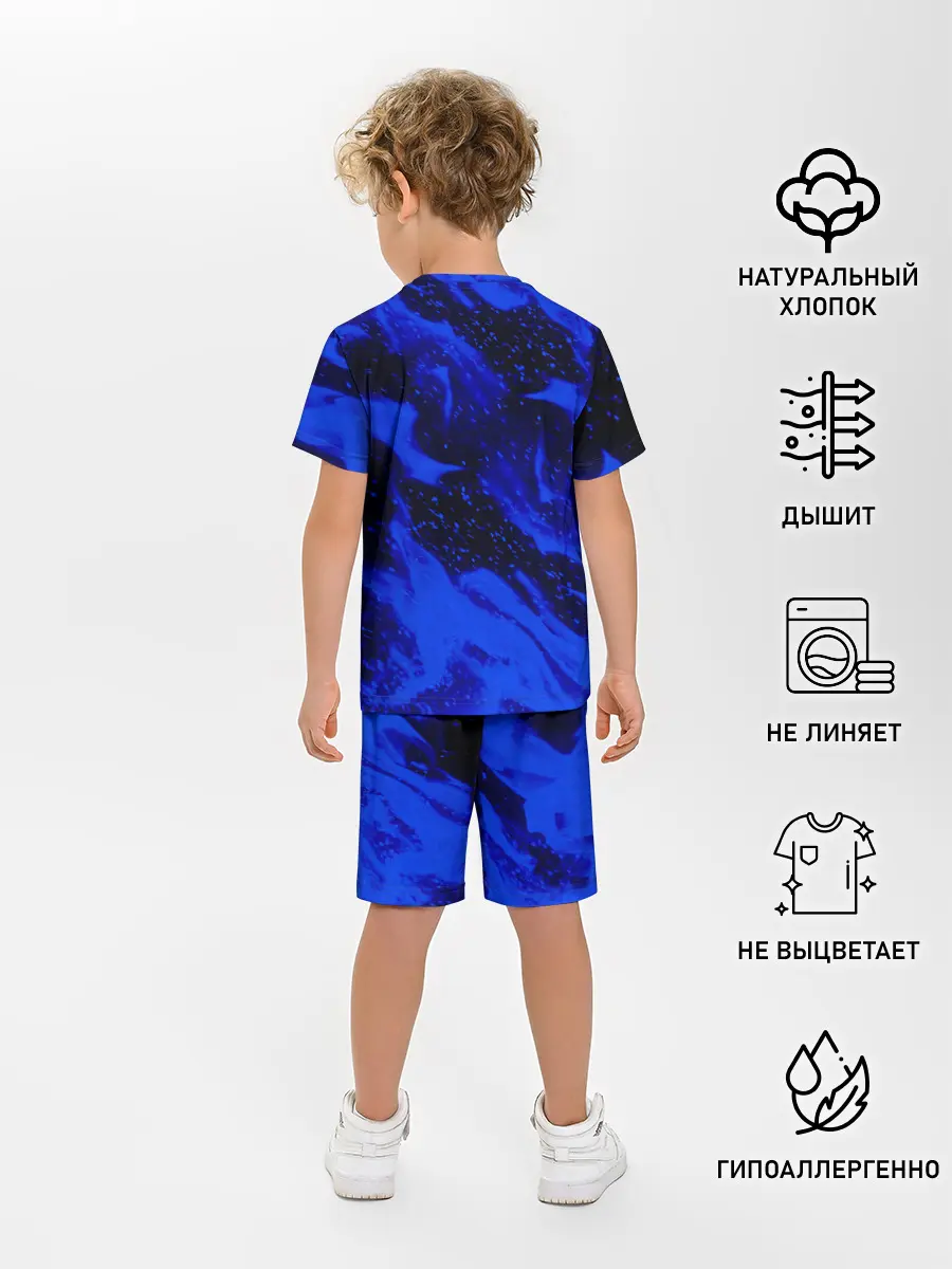 Детская пижама с шортами / СИНИЙ ОГОНЬ